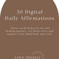 Healing Deck  - Digital Deck of Affirmations to Download
