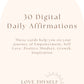 Love Thyself Daily  - Digital Deck of Affirmations to Download